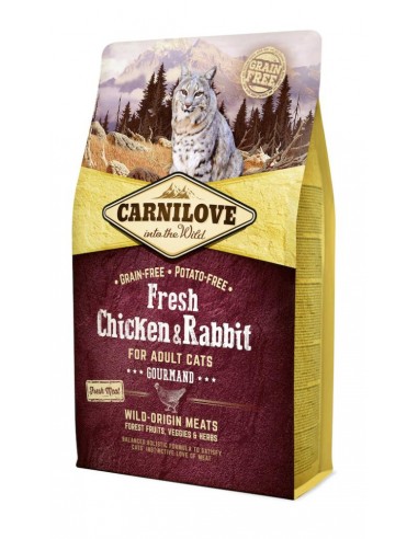 Huhn & Kaninchen 2 kg für Gourmet Katzen
