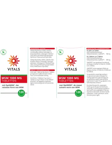 MSM® Tabletten 120 Stück (Opti-MSM) Nahrungsergänzungen