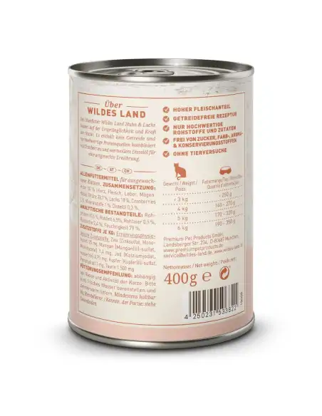 Huhn & Lachs 400g mit Cranberries & Distelöl Huhn & Lachs 400g mit Cranberries & Distelöl