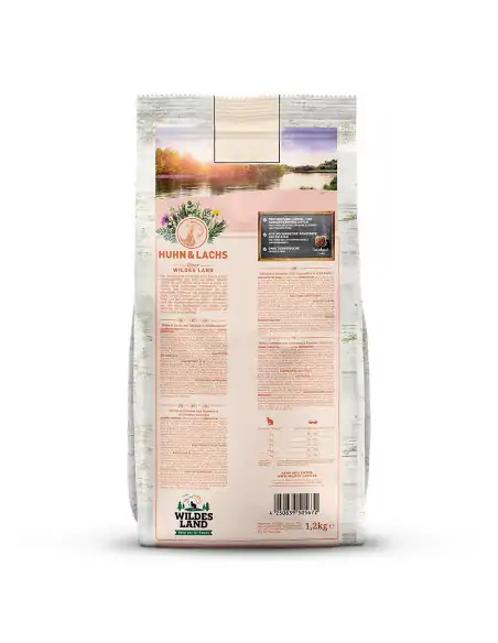 Huhn & Lachs 1.2 kg mit Gemüse und Wildkräutern