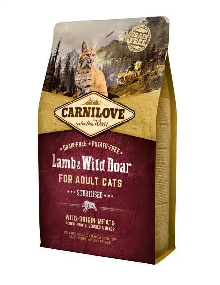 Lamm & Wildschwein 2kg für sterilisierte und/oder ältere Katzen