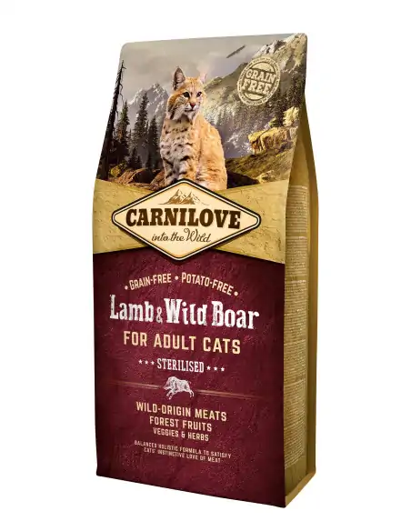 Lamm & Wildschwein 6 kg für sterilisierte und/oder ältere Katzen