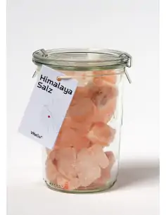 Himalaya Steinsalz Brocken Glas 700 g