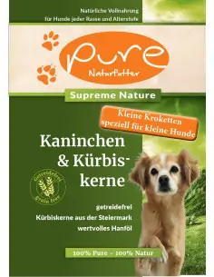 FÜR KLEINE HUNDERASSEN 400 g PURE Kaninchen & Kürbiskerne - single Protein & getreidefrei 2