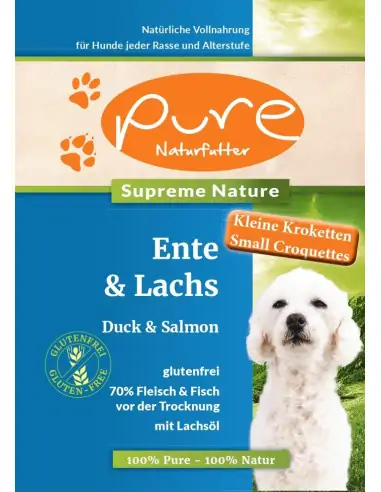 PURE Supreme Ente & Lachs - FÜR KLEINE HUNDE glutenfrei 5kg Hunde-Trockenfutter