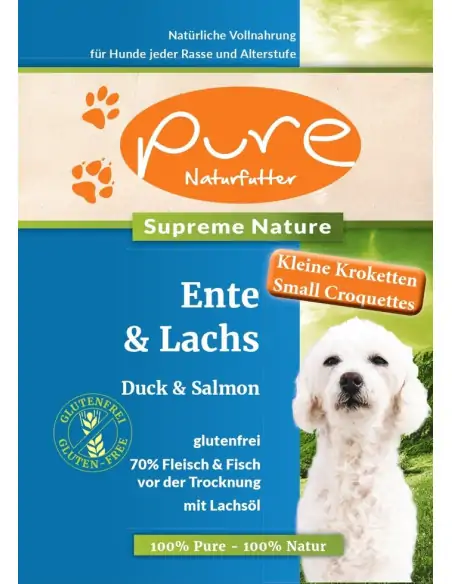 PURE Supreme Ente & Lachs - FÜR KLEINE HUNDE glutenfrei 5kg Hunde-Trockenfutter PURE Supreme Ente & Lachs - FÜR KLEINE HUNDE glutenfrei 5kg Hunde-Trockenfutter