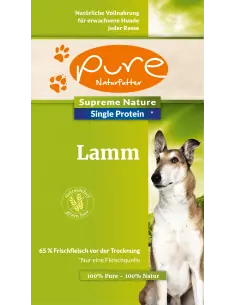 PURE Supreme Nature Dog Single-Protein getreidefrei Lamm 1.5 kg 2