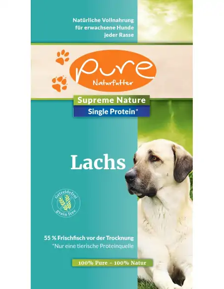 PURE Supreme Nature Dog Single-Protein getreidefrei Lachs 10 kg