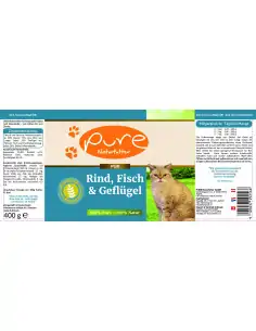 Katzenmenü Fisch & Rind 400 g 2
