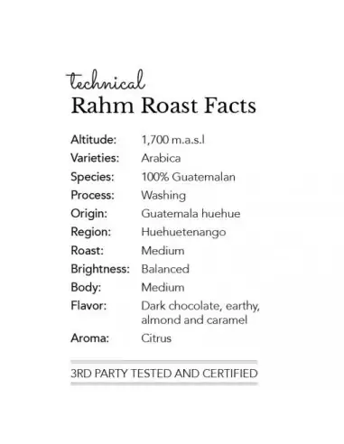 Rahm Roast 3 x 500g Single-Origin Guatemala