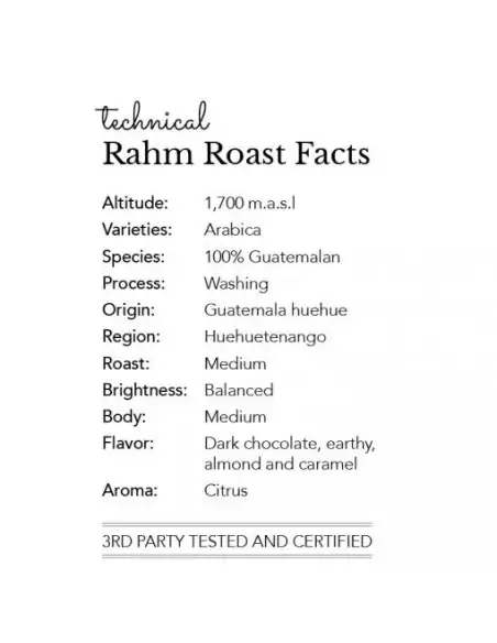 Rahm Roast 3 x 500g Single-Origin Guatemala