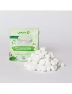 WASHO 75 Mini Geschirrspültabs - mit ECO-Cert Rezeptur und ohne Plastikfolie 2