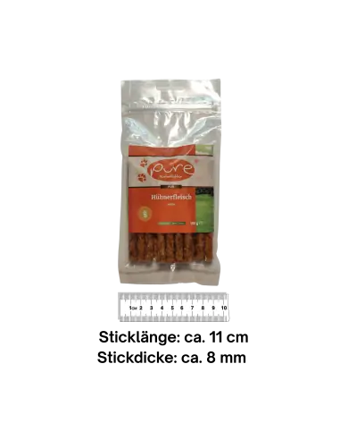 Pure Hühnerfleisch Sticks für Hunde