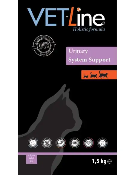 VET-Line Adult Cat Urinary – weizenfreies Katzenfutter 1.5 kg