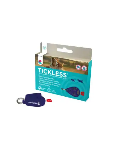 TICKLESS Ultraschall Zeckenschutz Gerät in Blau für Hunde und Katzen