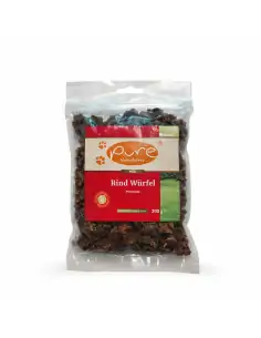 Rind Würfel Premium von PURE Naturfutter, getrockneter Hundesnack aus 100 Prozent Rind