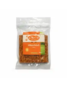 Verpackte Hühnerfleisch Streifen von PURE Naturfutter, hochwertiger Hundesnack ohne Zusätze