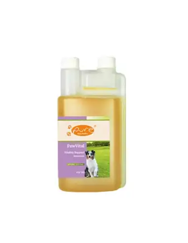 PURE PawVital Multivitamin für Hunde 250 ml Flasche als flüssiges Ergänzungsfuttermittel
