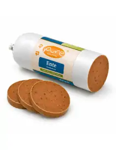 PURE Hundewurst Ente 400 g für ausgewachsene Hunde 2
