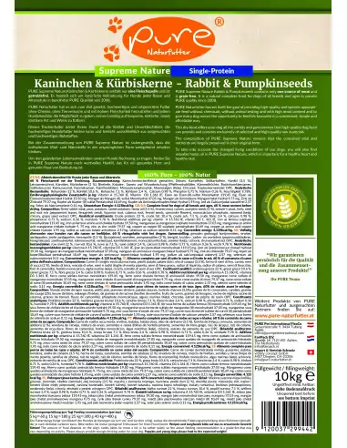 Natürliche Vollnahrung für Hunde jeder Rasse und Altersstufe.