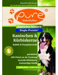 PURE Kaninchen & Kürbiskerne - single Protein & getreidefrei 2